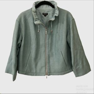 Worth New York 3/4 Sleeve Cropped Swing Jacket